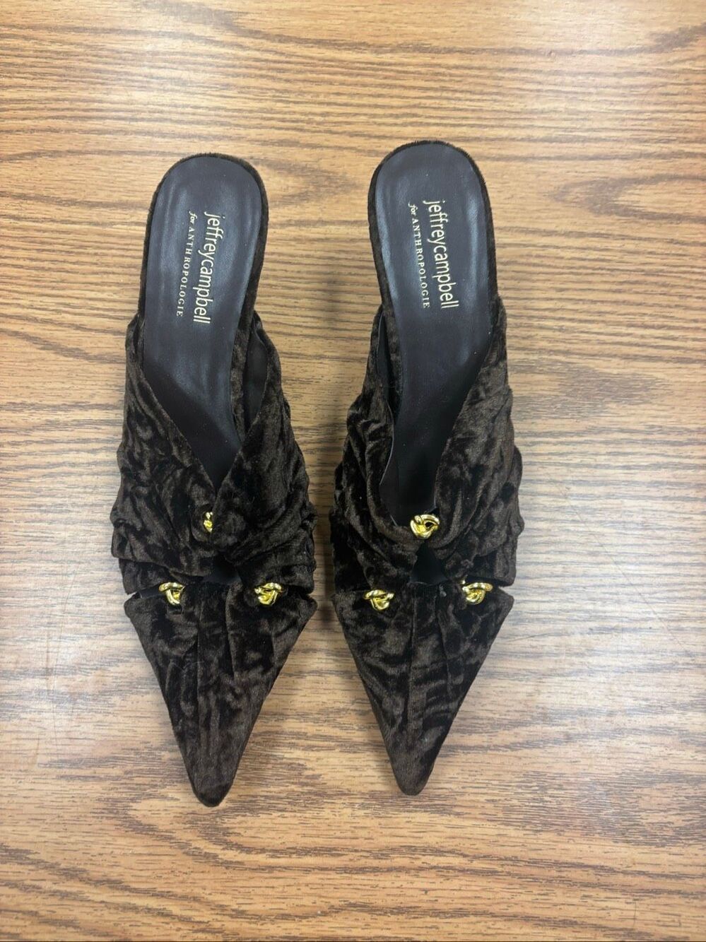 Jeffrey Campbell kitten heel mule shoe